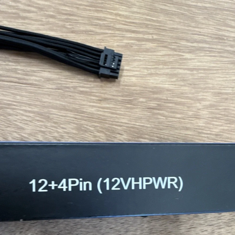Agtray PCI-E 5.0 Sleeved Extension Cable 12VHPWR 12+4 Pin 350mm Black